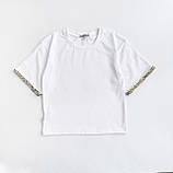 Футболка для дівчинки для школи з декором Смайл Тайм Phantasy, SmileTime, фото 7