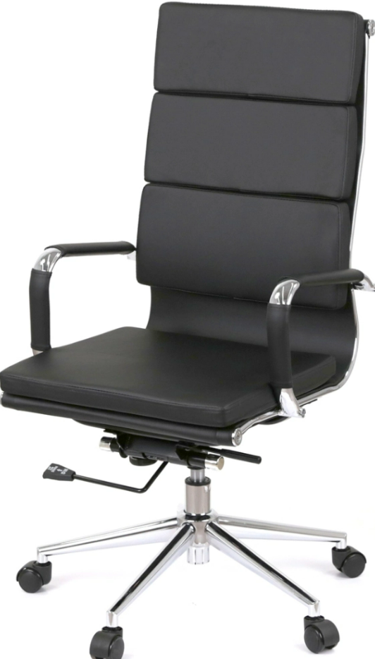 Крісло комп'ютерне офісне Кап soft PB D-TILT (OT-8002) Чоерний, фото 1
