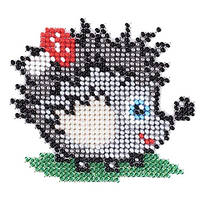 Набір для творчості вишивки бісером "Їжак" розміром 11х11 см