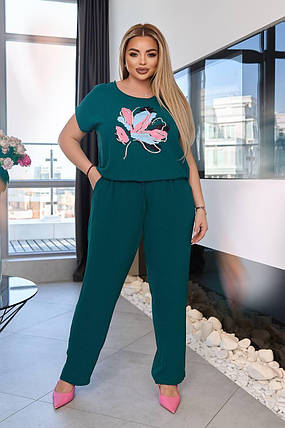 Шикарний жіночий костюм, тканина "Жатка" 50, 52, 54, 56, 58, 60, 62, 64 розмір 50, фото 1