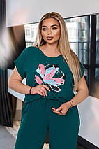 Шикарний жіночий костюм, тканина "Жатка" 50, 52, 54, 56, 58, 60, 62, 64 розмір 50, фото 4