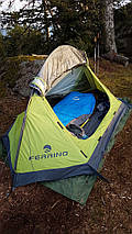 Двомісний намет Ferrino MTB 2 Blue | Трисезонна трекінгова легка палатка без тамбуру з легким встановленням, фото 5