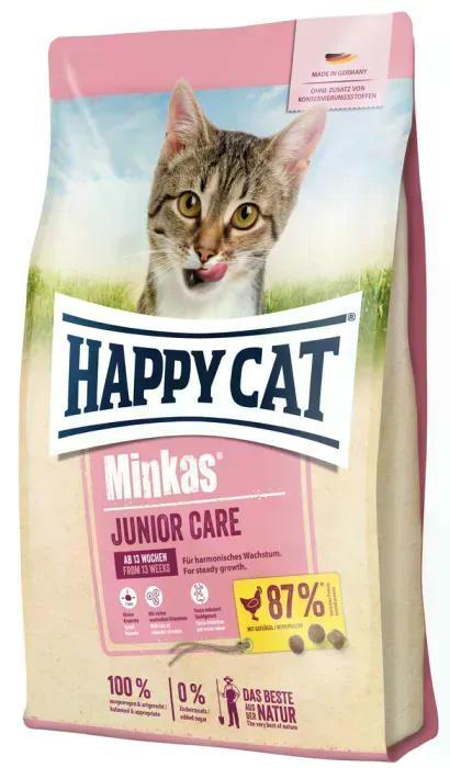 Сухий корм для кошенят Happy Cat Minkas Junior Care   від 4 тижнів до 12 місяців з птицею, 10 кг