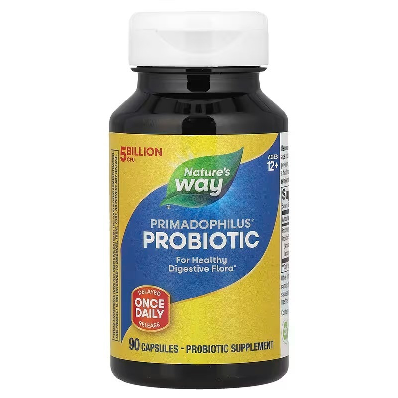 Прімадофілус, оригінал, для дітей старше 12 років, Primadophilus Bifidus, Nature's Way, 5  млрд КУО, 90 капсул, фото 1