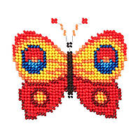 Набір для творчості вишивки бісером "Метелик" розміром 11х11 см