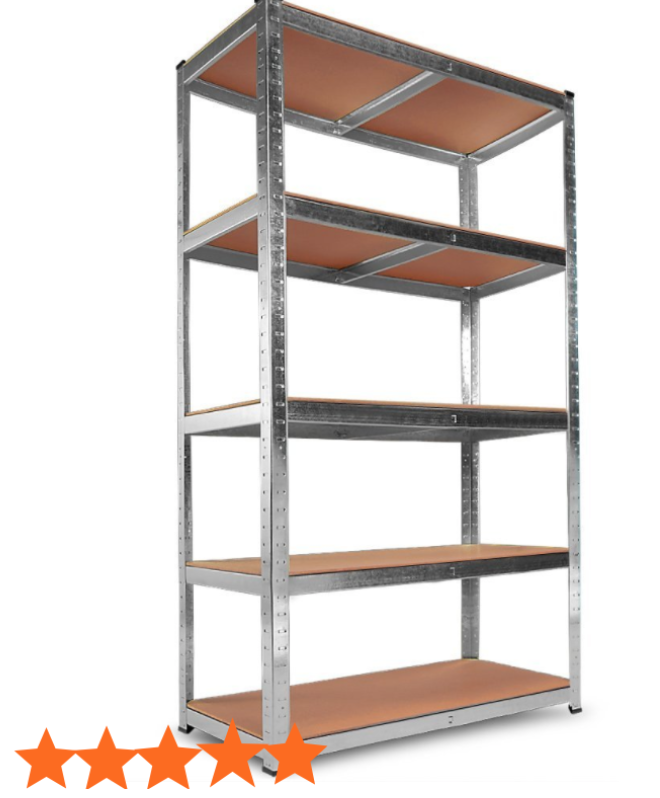Металевий стелаж для гаража, будинку, офісу, балкона, комори 180х90х40 см. Модульні стелажі для складу, фото 1