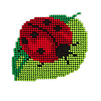 Набір для творчості вишивки бісером "Божа корівка" розміром 11х11 см