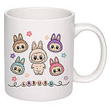 Чашка з друком "Labubu" №4 330 мл (колір білий) (28447), фото 2