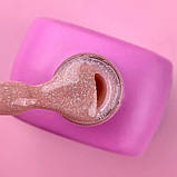 LunaMoon Cover base №09 "персиковий шиммер" (13 мл.) - камуфлююча кольорова база для покриття та вирівнювання нігтів, фото 2