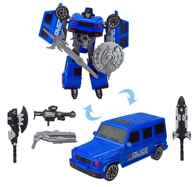 Машинка робот-трансформер Police-G (з аксесуарами) HF9189AB, фото 1