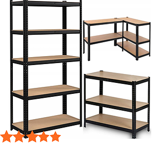 Стелаж модульний для магазину, будинку, гаража, офісу 180x90x30 Збірні стелажі для складу