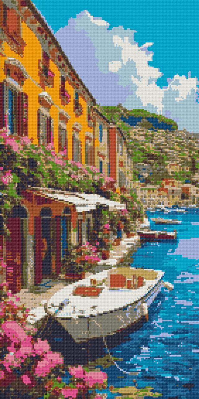 Алмазна мозаїка/вишивка Приморський пейзаж 40*80 см Орігамі OD 5159, фото 1