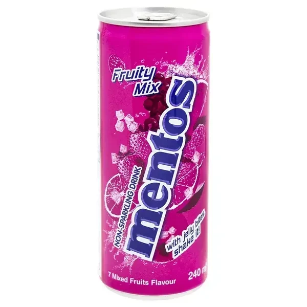 Напій газований фруктовий мікс Ментос Mentos fruity mix 240ml 24шт/ящ