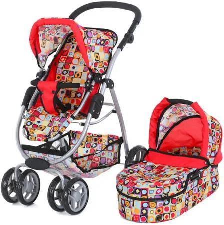 Коляска для ляльок Melogo 9662 4-в-1. Висота ручки 82см.