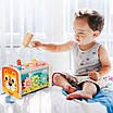 Дитячий ігровий центр Левеня 4в1 Стукалка вдар крота Магнітна риболовля черв'ячки Ксилофон і пальчикова гра, фото 3