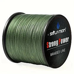 Плетений шнур для риболовлі 300м, діаметр 0,55мм / Шнур плетений рибальський / Плетена нитка для риболовлі