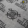 Арафатка ЗСУ хлопок сірий, тактичний шарф куфія шемаг "До зустрічі в Вальгалі M-Tac Til Valhall Grey/Black, 105 х 105 см, унісекс, фото 3