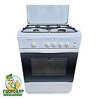 Б/у плита газова Гефест 1200-C6 шириною 60 см. з електропідпалом конфорок