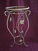 Підставка кована висока для квітів на 1 великий вазон