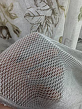 Тюль сітка Кольчуга №3016 оптом сірий