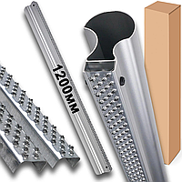 Терка 1200мм фасадна рашпіль металева з алюмінієвою ручкою для пінопласту мінеральної вати вирівнювання площини