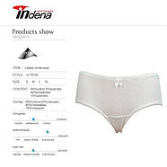 Бавовняні жіночі труси з мереживом ззаду Indena L, фото 10