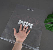 Глянцевий SLIDER пакет 40x50 см Прозорі надійні пакети зі слайдером Пакети з логотипом, фото 4