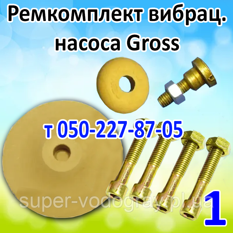 Ремкомплект для вібраційного насоса Gross, фото 1