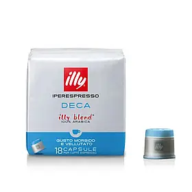 Кава в капсулах Illy IperEspresso Decaffeinated Еспресо без кофеїну 18 шт м/у