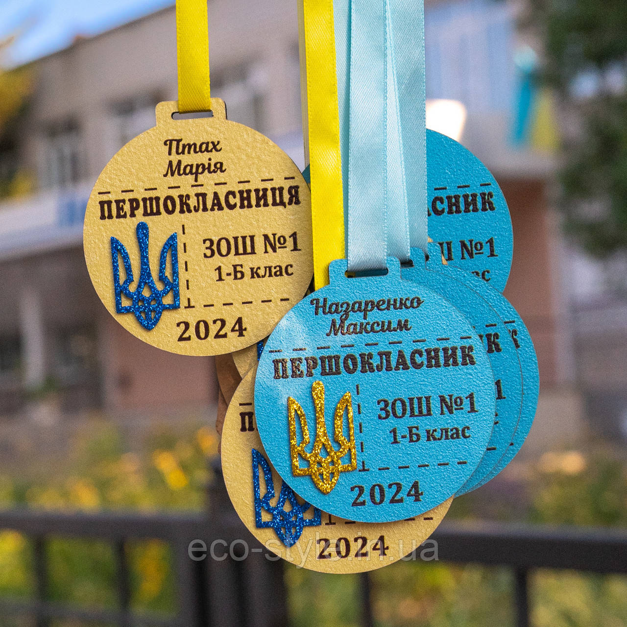 Іменна Медаль ПЕРШОКЛАСНИКА. Подарок Першокласнику. Шкільна медаль, фото 1