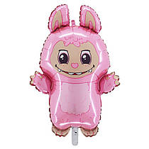 Фольгована кулька фігура "Лабубу рожевий" Grabo