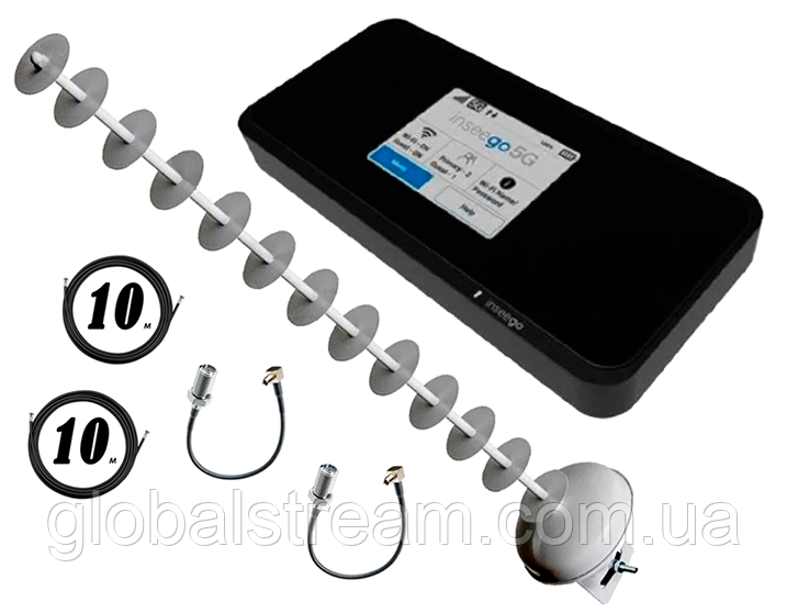 Повний комплект 5G/4G WiFi роутер Inseego Novatel M2000 Cat 22 до 2.5 Гб/се й антеною MiMo стріла Гармата 20 дБ