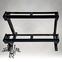 Підставка (стійка) під гантельний ряд 120 см А804-Ч Чорна, фото 5