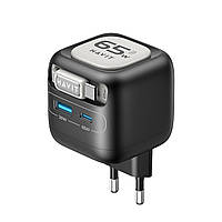 Зарядний пристрій HAVIT UC253 GaN 65W USB-A+USB-C +Кабель USB-C