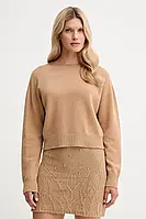 Urbanshop com ua Вовняний светр Twinset колір коричневий легкий 252TP3580 РОЗМІРИ ЗАПИТУЙТЕ