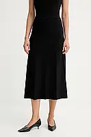 Urbanshop com ua Спідниця Twinset колір чорний midi розкльошена 252TP3641 РОЗМІРИ ЗАПИТУЙТЕ