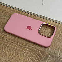 Рожевий чохол для iPhone 16 Pro із м'якою підкладкою, захищений матовий Silicone Design