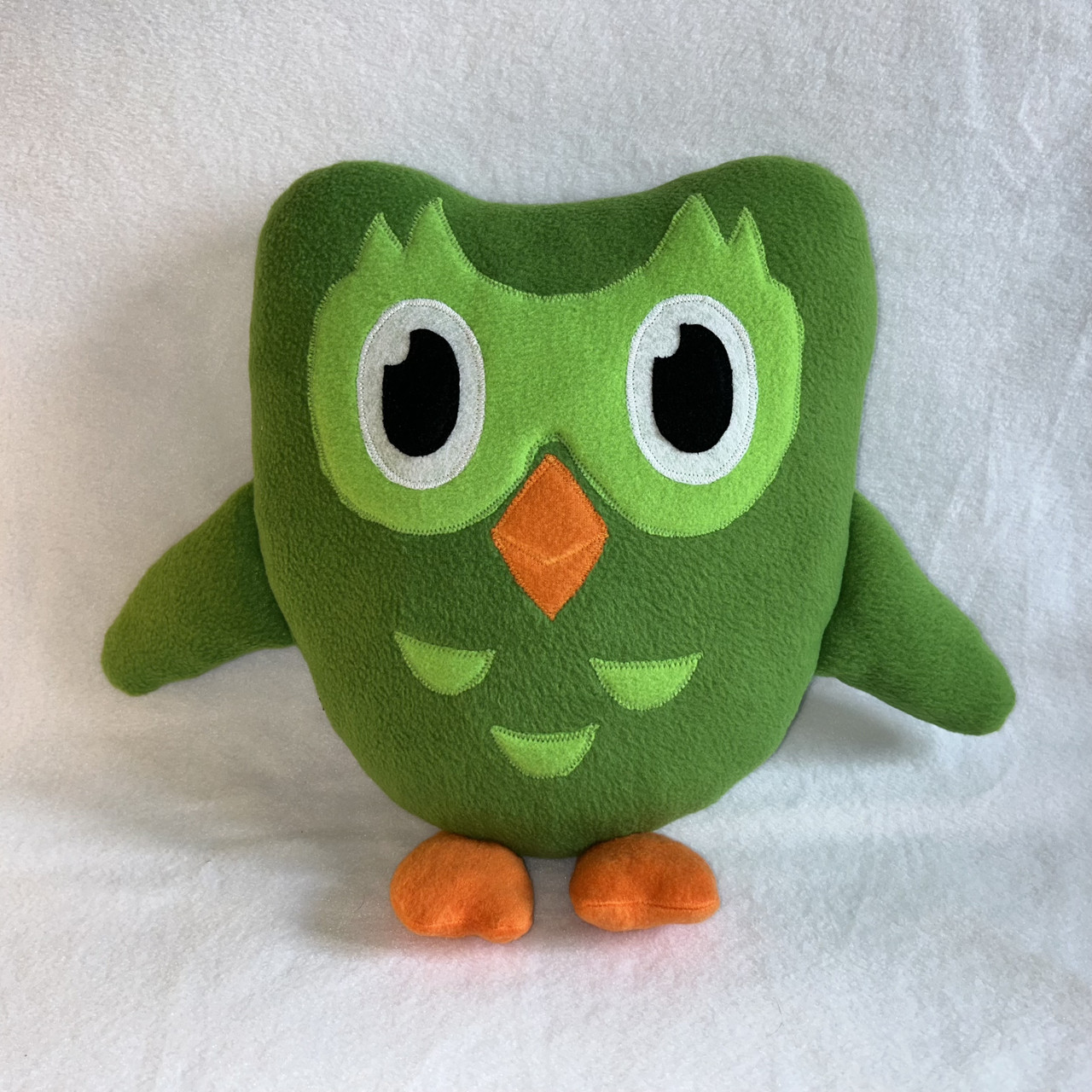 М'яка іграшка-подушка ручної роботи Дуо Сова-Дуолінго, фото 1