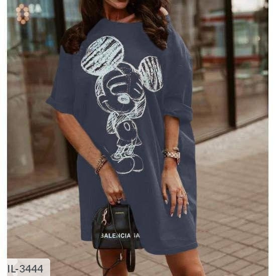 Туніка-сукня жіноча красива стильна молодіжна тонка натуральна з малюнком принтом розмір 42-46