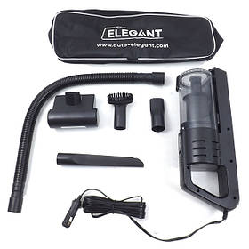 Автопилосос Сухе+Вологе прибирання 100W "Elegant 100237 ТURBO щітка/LED Ліхтар/12В/15000Па