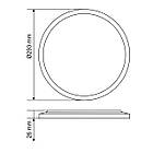 LED світильник з декоративною підсвіткою VIDEX DL5R 22W 3000K-4000K-5000K White, фото 10