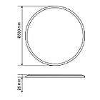 LED світильник з декоративною підсвіткою VIDEX DL5R 44W 3000K-4000K-5000K White, фото 9
