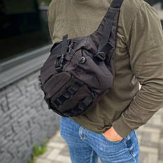 Сумка через плече нагрудна слінг бананка поясна Халк, фото 3