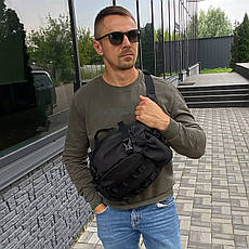 Сумка через плече нагрудна слінг бананка поясна Халк, фото 5