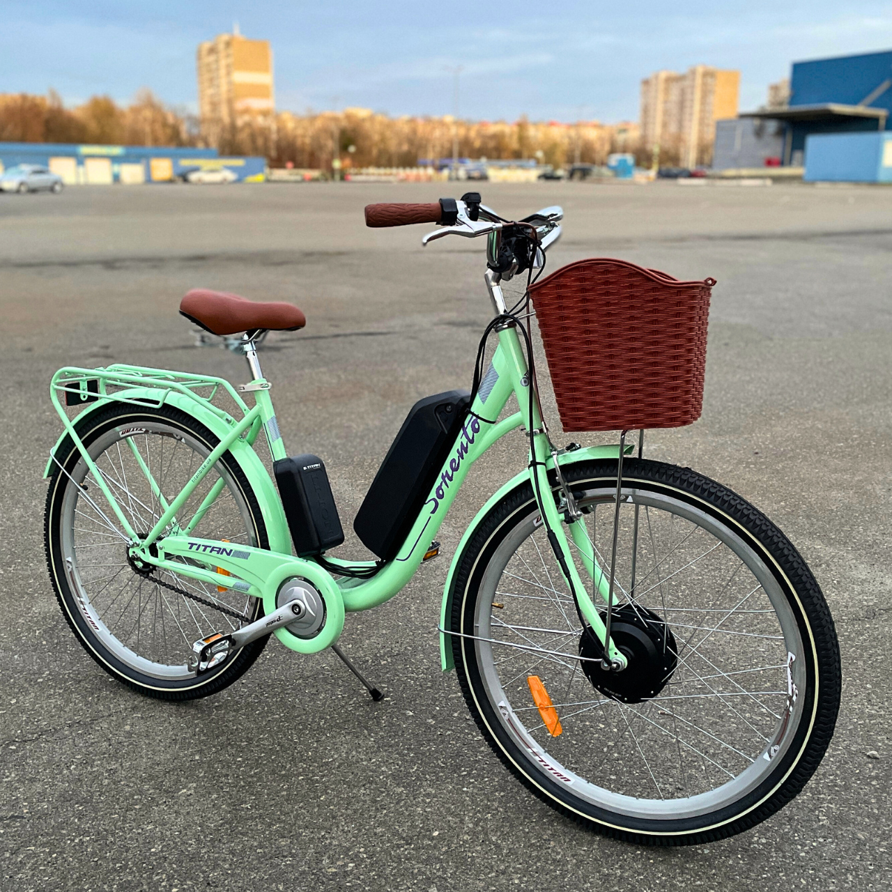 Електровелосипед E-Titan 26" Cross Sorento 48В 500Вт 10 Ah/Led дисплей SV900 (велокомп'ютер), фото 1