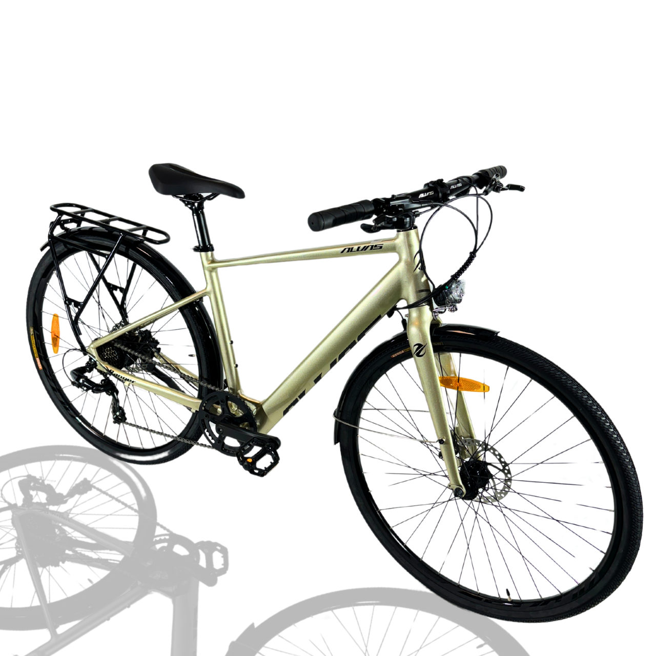 Електровело Titan 28" Ranger 840 gold Рама 17" задній мотор 36V/350W, батарея 36V 12.5A/H, SHIMANO 1*7 S