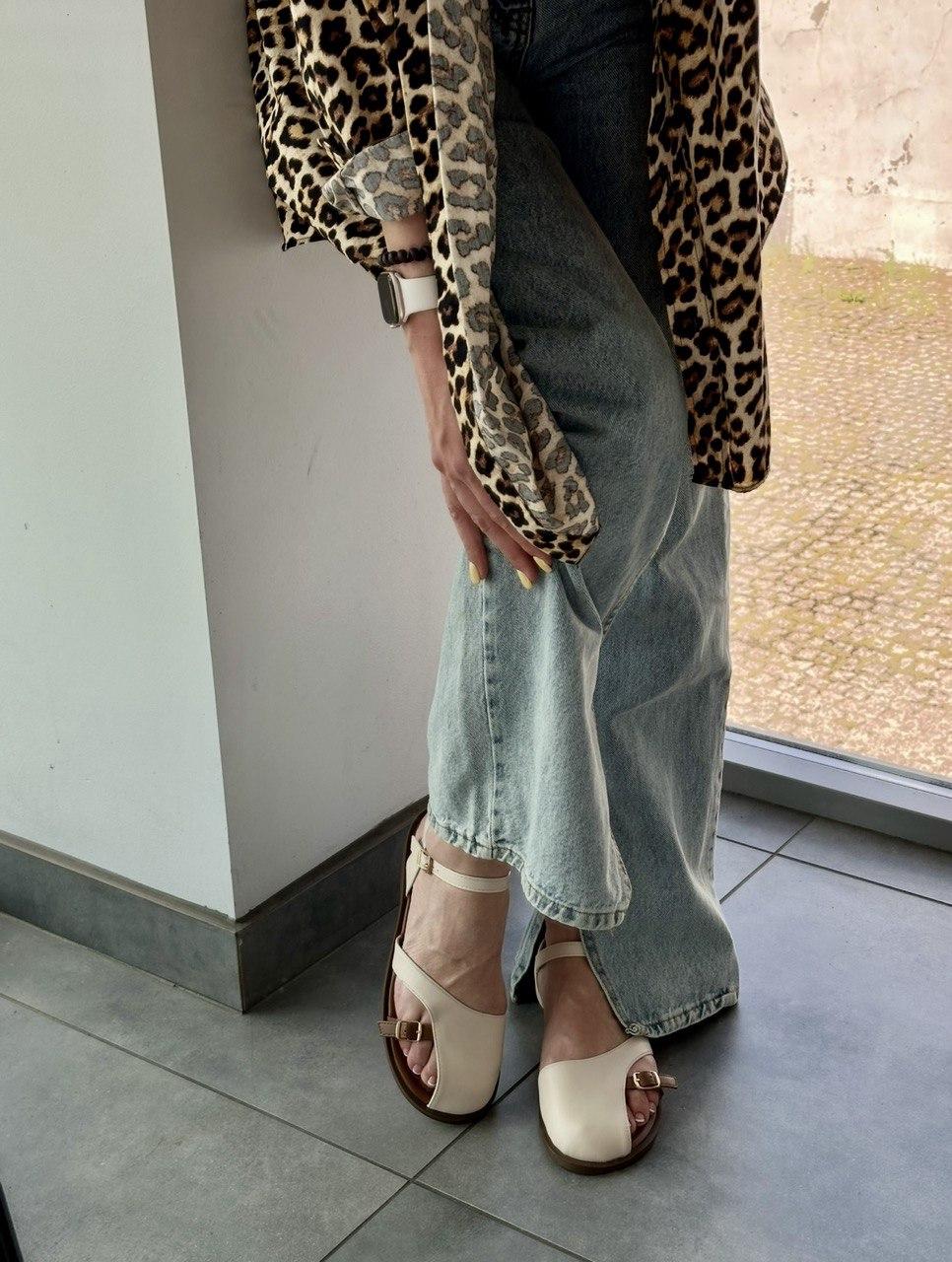 Босоніжки жіночі, бежеві, фото 1