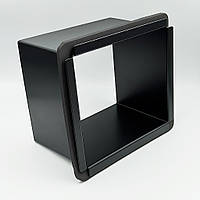 Смітник врізний для кави квадратний для зони самообслуговування або бару, з нержавіючої сталі, Чорний