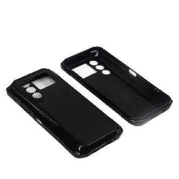 Чохол на Doogee Blade 10 Max бампер накладка TPU силіконовий протиударний оригінальний "W-SHEILD" чорний