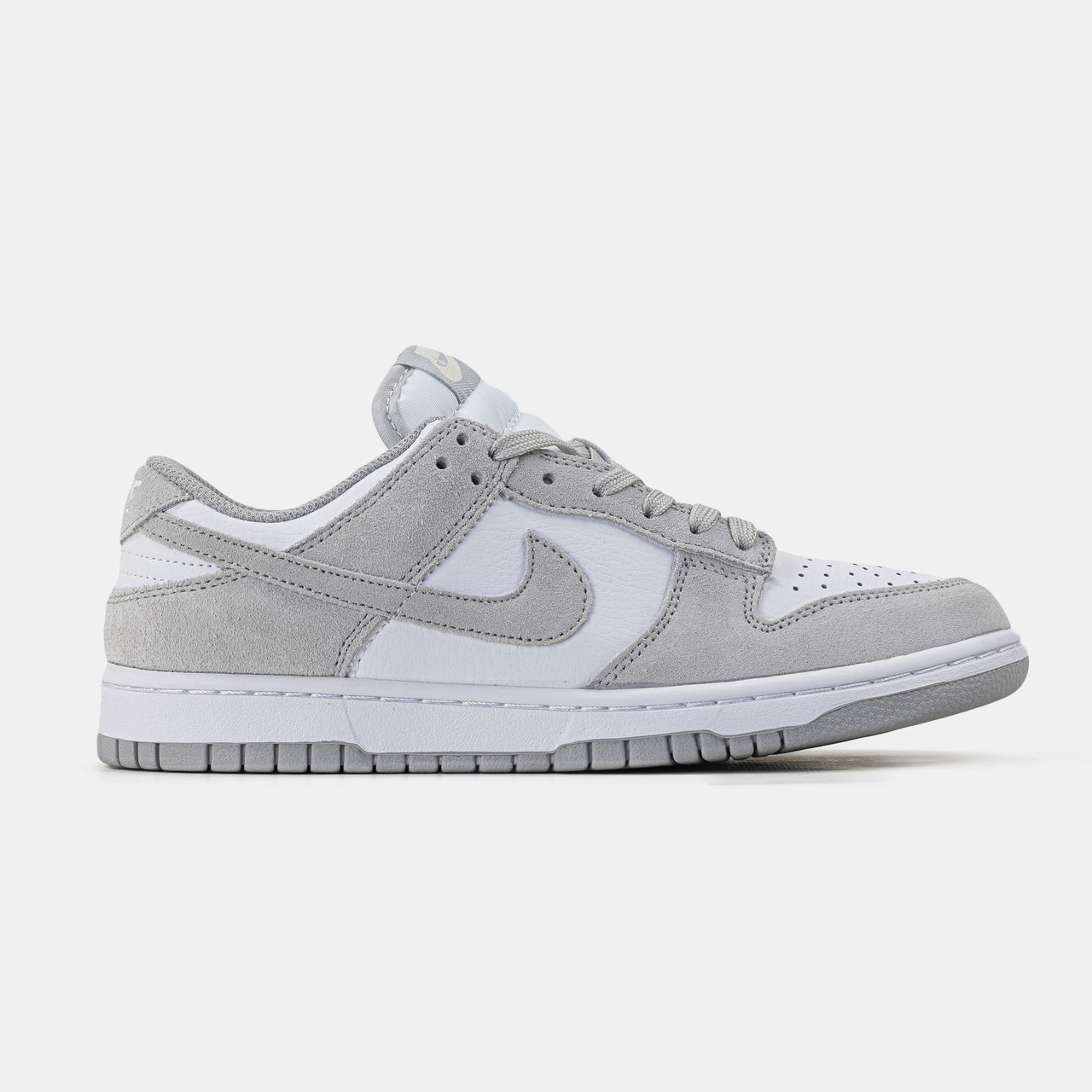 Жіночі Кросівки Nike Dunk Low White Grey / Найк Данк Лоу, фото 1